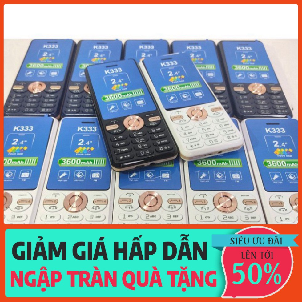 SĂN SÊU MÂY BÀ ƠI Điện thoại 4 sim NOKIA K333 - Thiết kế nhỏ gọn, bảo hành 12 tháng SĂN SÊU MÂY BÀ ƠI