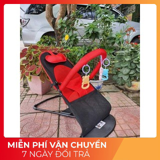 Ghế rung cho bé đa năng bập bênh - loại tự nhún có đồ chơi cho trẻ ngủ 1B