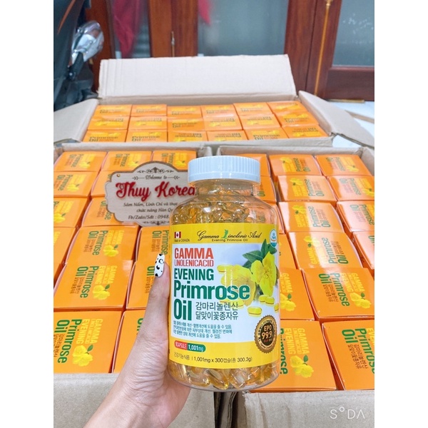 Tinh Dầu Hoa Anh Thảo ,VIÊN UỐNG HOA ANH THẢO HÀN QUỐC 300Viên Mẫu Mới