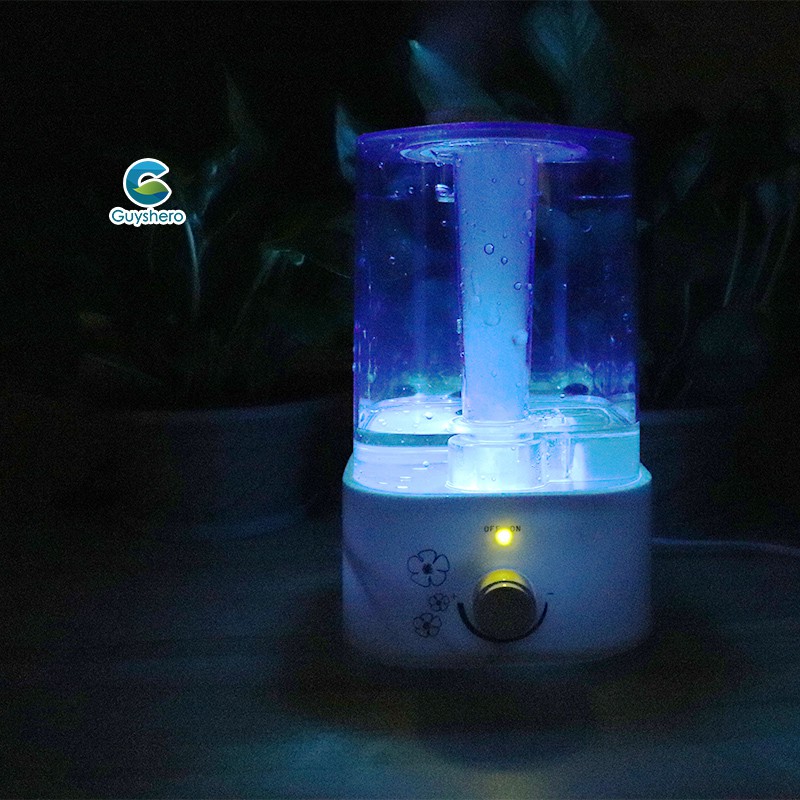 Máy phun sương tạo độ ẩm cỡ lớn 2000ml có 7 đèn led 400ml màu cầu vồng