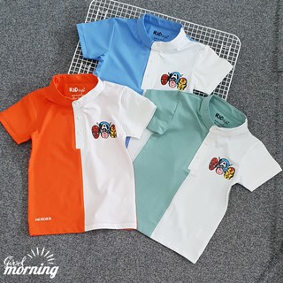Áo trai cổ trụ Kidstyle 123