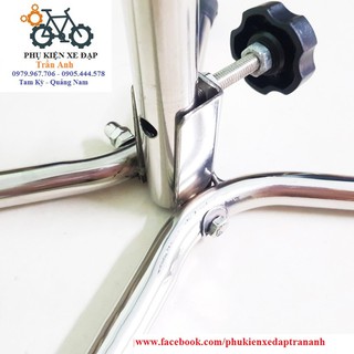 Chân chống xe đạp dựng bên Inox