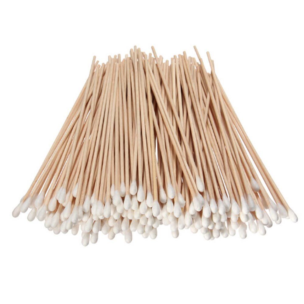 [Hàng mới về] Bộ 100 cái tăm bông y tế cán gỗ dài 6&quot;