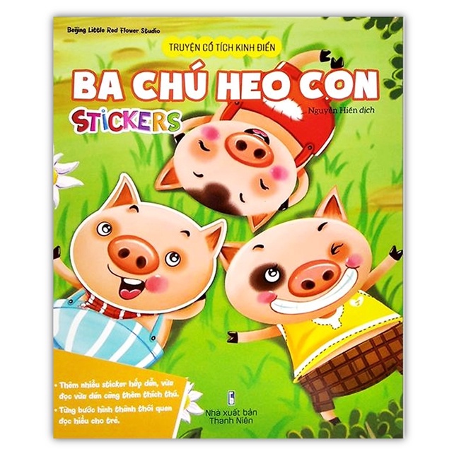 Sách - Truyện cổ tích kinh điển : Ba chú heo con sticker