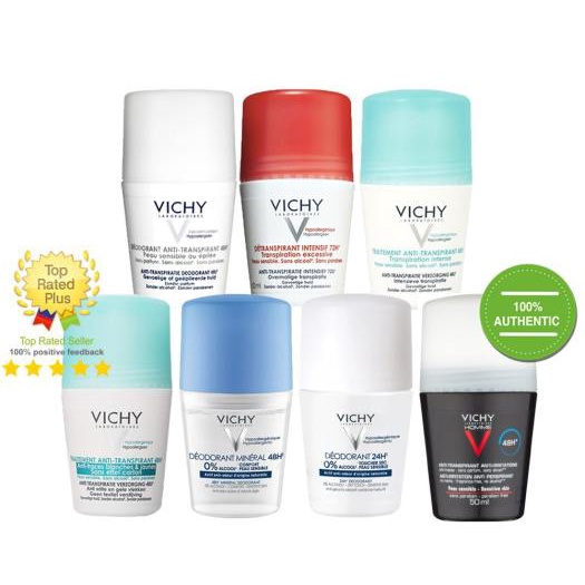 Lăn Khử Mùi Vichy Và Khô Thoáng Vùng Da Dưới Cánh Tay 48H Vichy Traitement Anti-Transpirant 50ml