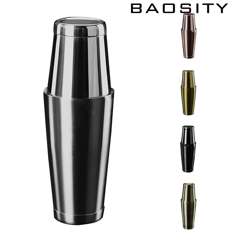 Boston Shaker Boston Tin 800ml & 500ml Set Bar Cocktail Equipment Silver