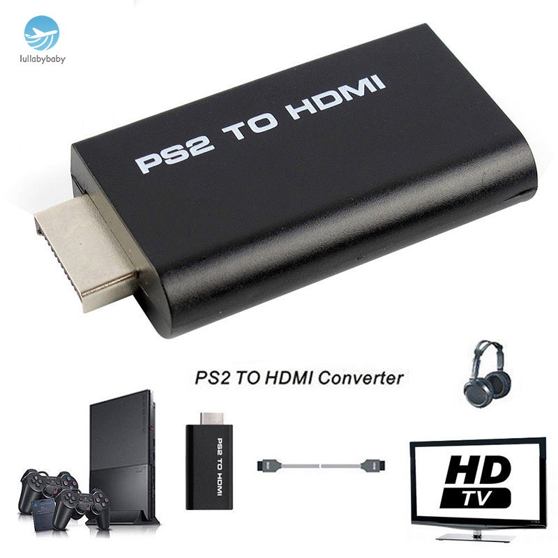 For Sony Playstation 2 PS2 to HDMI Converter Adapter Cable HD USB for PSX PS4