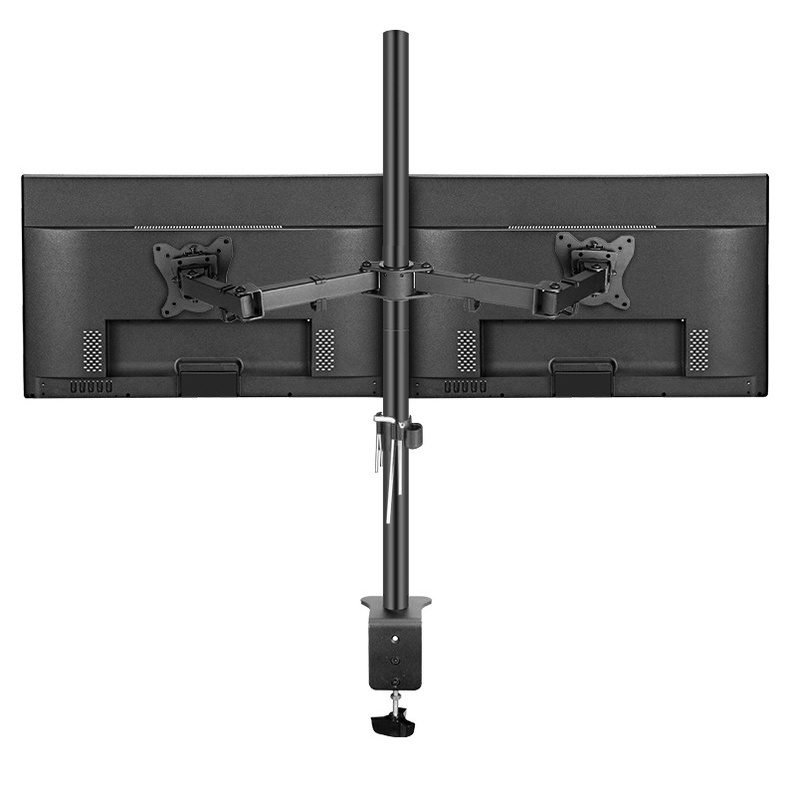 Giá Treo 2 Màn Hình M052 Cao Cấp 17-27 Inch / Tải Trọng 8Kg - Lắp Đặt Kẹp Bàn