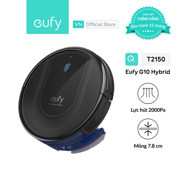 [Mã ELHA10 giảm 6% đơn 5TR] Máy Hút Bụi Eufy RoboVac G10 Hybrid - T2150