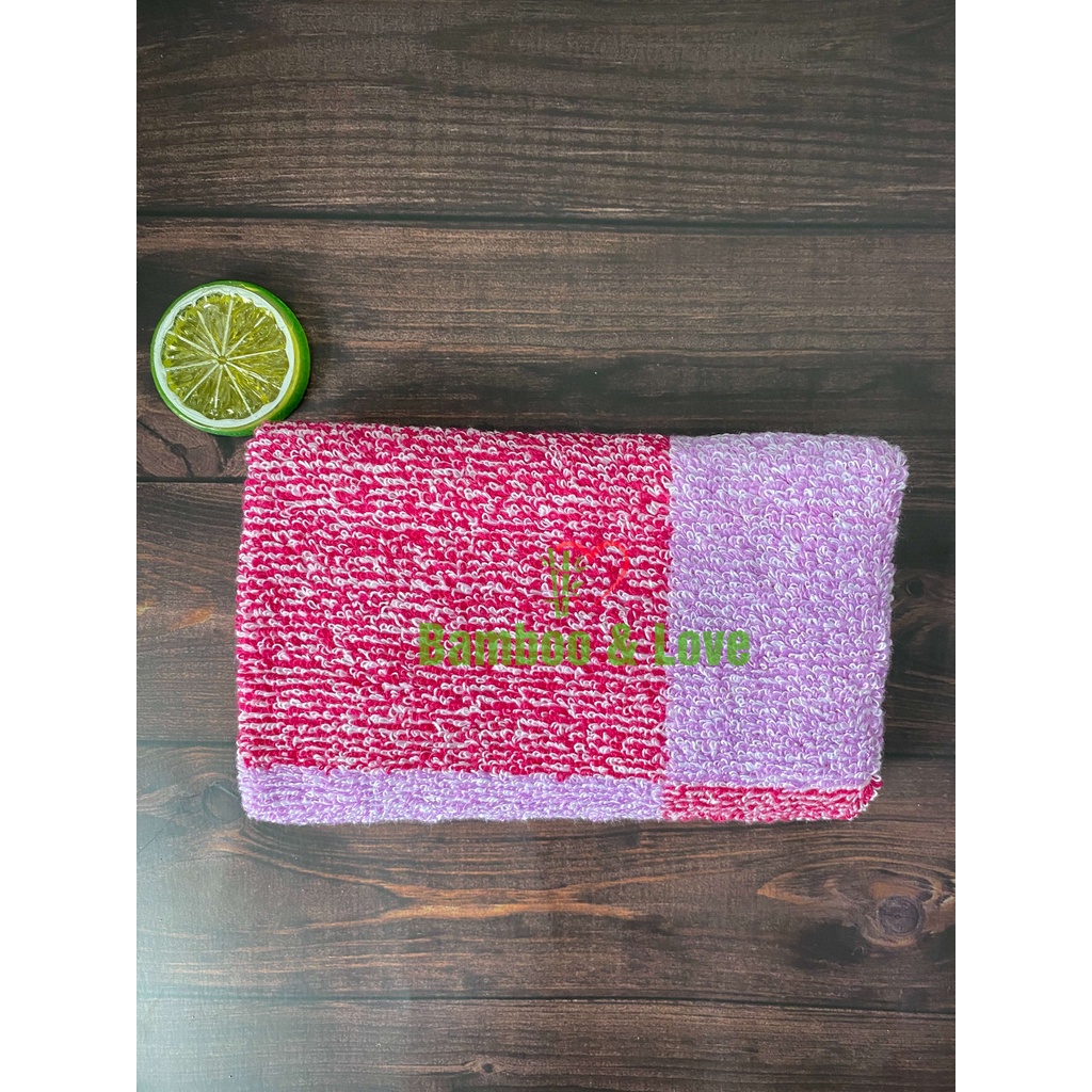 Khăn mặt, khăn gội QUẢNG PHÚ 35x75cm, 100% cotton thấm hút, không ra màu