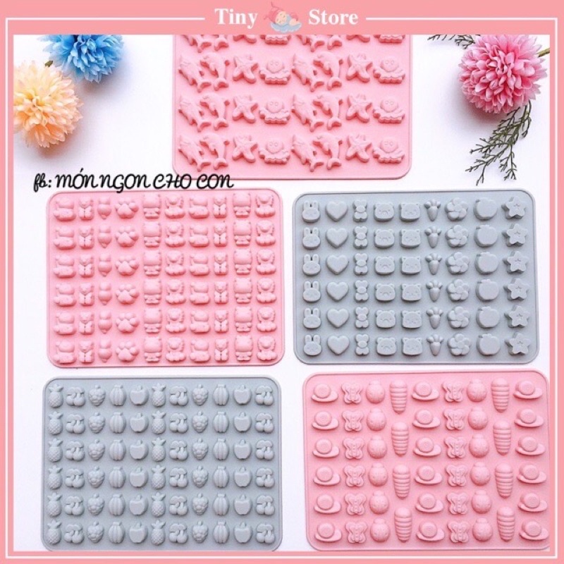 khuôn silicon làm kẹo dẻo chip , làm thạch