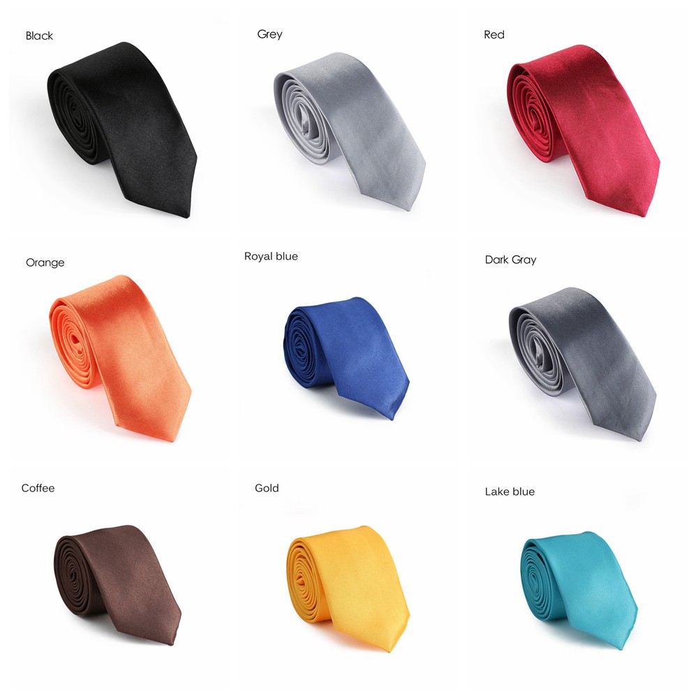 Cà vạt màu trơn nhiều màu sắc lựa chọn dành cho nam