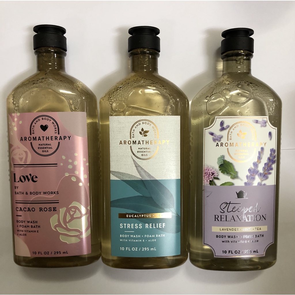 Sữa tắm tạo bọt thư giãn Bath & Body Works Aromatherapy Body Wash & Foam Bath 295ml