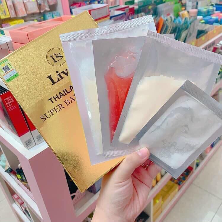 [Sỉ 10 hộp] Tắm Ủ Trắng Body Livy's Vàng Siêu Trắng Mịn