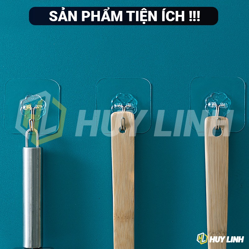 Móc treo dán tường siêu chắc chắn Loại tốt Inox không gỉ - Móc treo nhà bếp, nhà tắm, treo đồ, quần áo tùy chọn phân lại