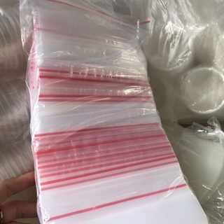 100gram túi zip khoá miệng viền đỏ