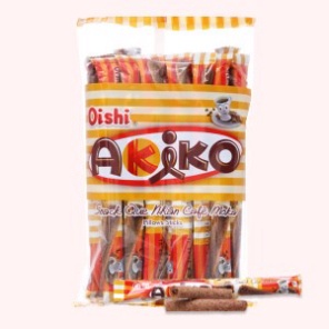 Bánh snack que có nhân Oishi Akiko các vị gói 160g 20 que
