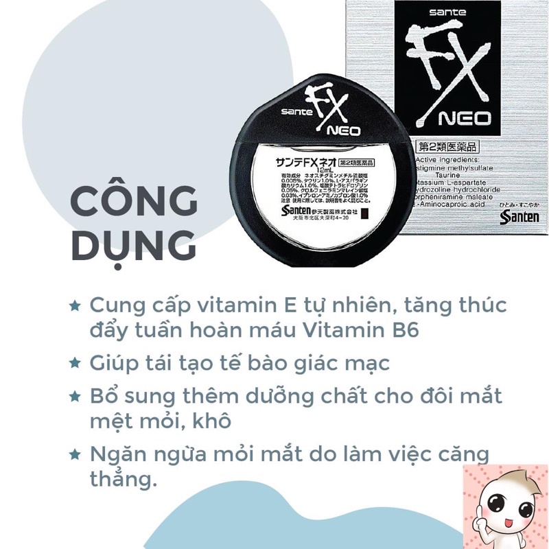 Nhỏ mắt fneo 12ml Nhật