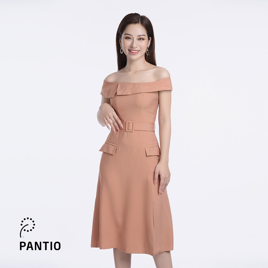 Đầm dạo phố thiết kế hở vai FDP32559 - PANTIO