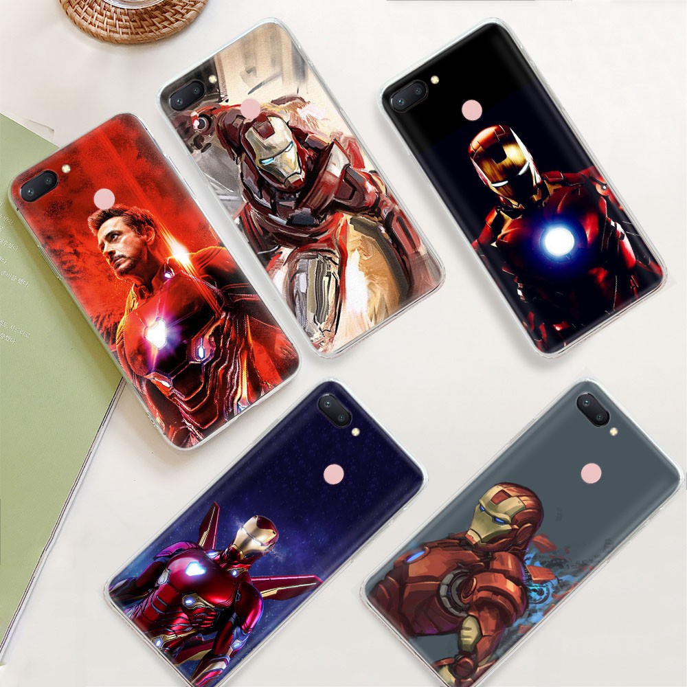 Ốp Điện Thoại Trong Suốt Hình Iron Man Ty124 Cho Xiaomi Redmi Note 4 Prime 4a 4x A1 Pro Pocophone F1 F2 M3 X3 Nfc