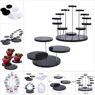 Giá Đỡ Trưng Bày Bánh Cupcake/ Món Tráng Miệng Bằng Acrylic Độc Đáo Trang Trí Tiệc