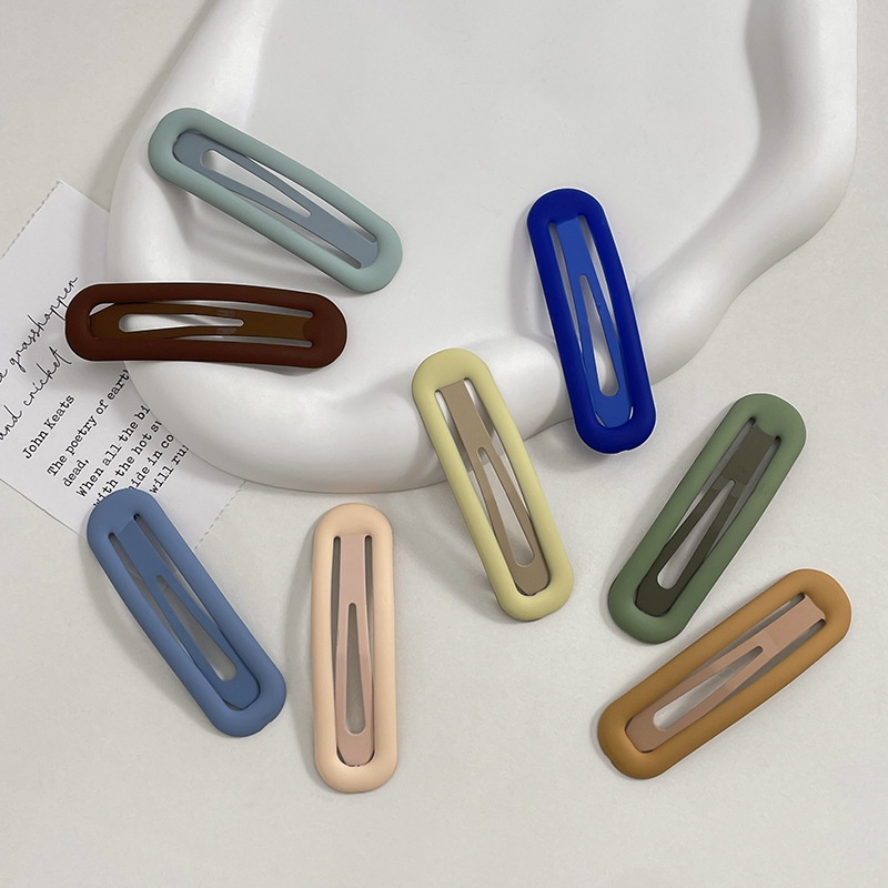 Kẹp tóc mái nữ màu trơn phong cách thời trang Hàn Quốc Haluco accessories KTM2