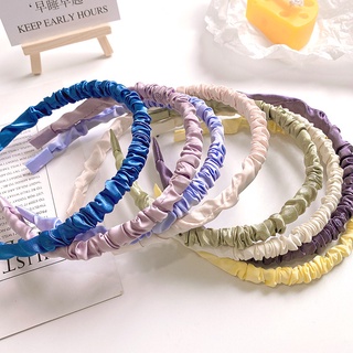 Băng đô, bờm tóc lụa Satin nhún eo nhiều màu B.I.C Accessories HA135