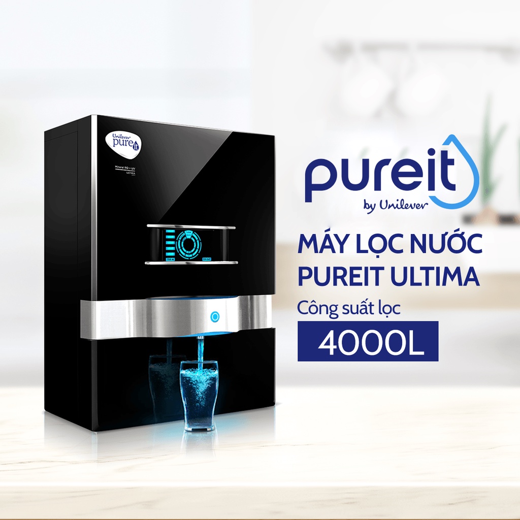 Máy Lọc Nước Treo tường/ để bàn Pureit Ultima Đen