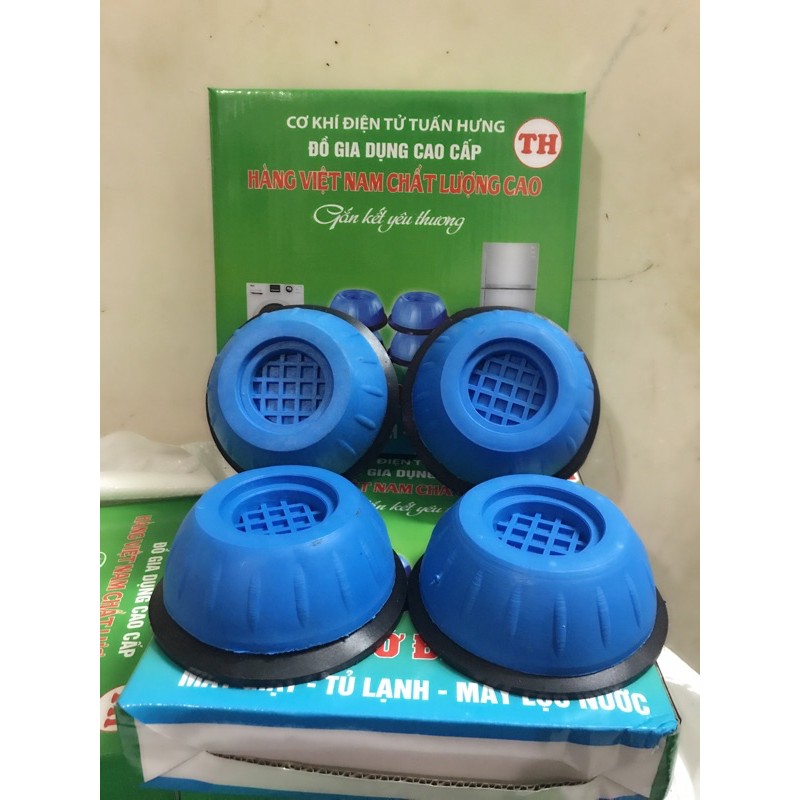 Bộ 4 Miếng Đệm Cao Su Chống Rung Máy Giặt,Đế Chống Ồn Máy Giặt,Chân Đỡ  Đa Năng Tủ Lạnh