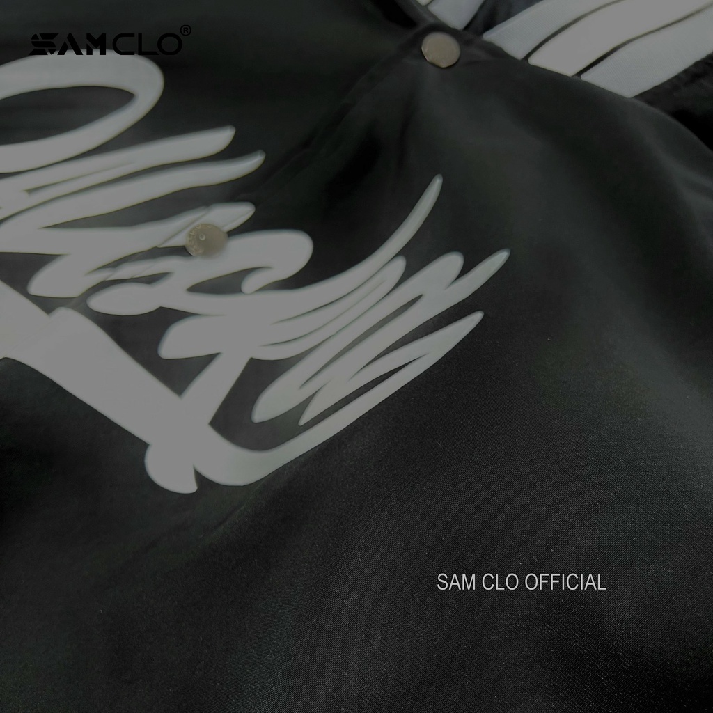 Áo khoác dù bomber 2 lớp nam nữ SAM CLO phong cách bóng chày form rộng unisex mặc cặp - couple in chữ ALASKA
