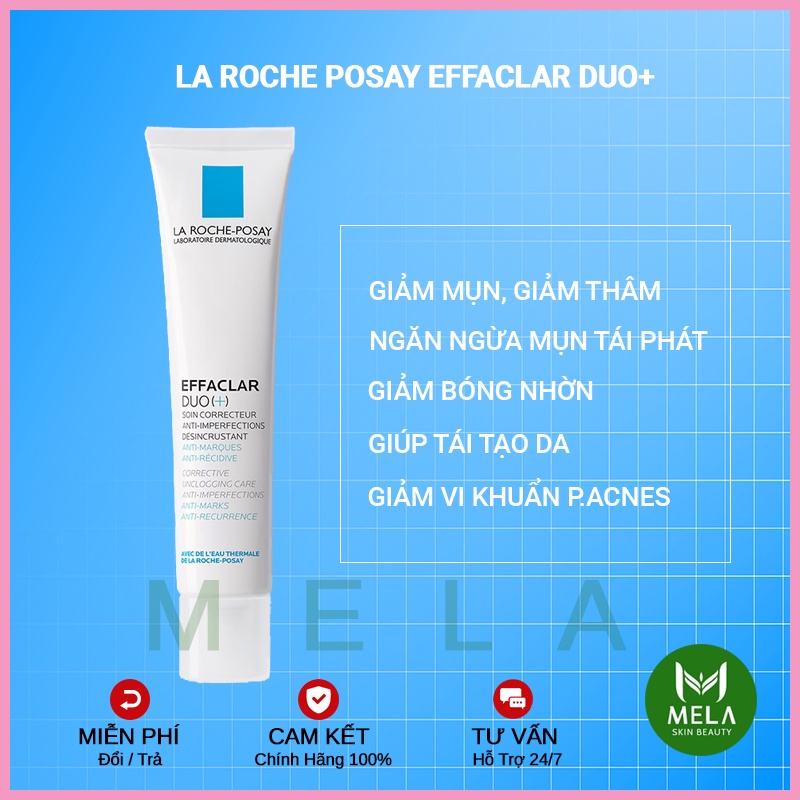 ✅[CHÍNH HÃNG] Kem Dưỡng La Roche Posay Effaclar Duo+ Giúp Giảm Mụn , Ngừa Thâm