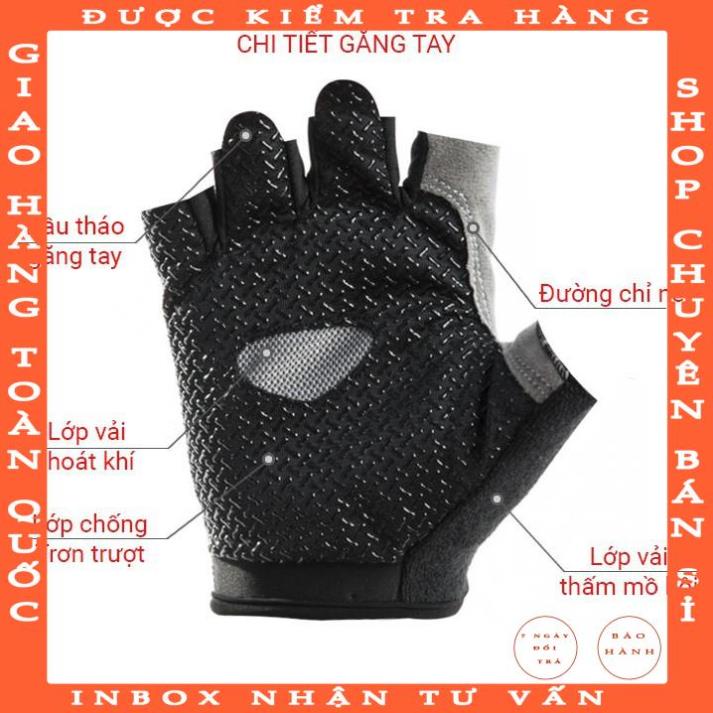 Găng tay tập Gym đi phượt chống nắng cho nam và nữ Huwai jluusy