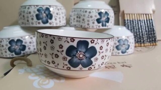 BỘ BÁT NHẬT KÈM ĐŨA SIÊU ĐẸP