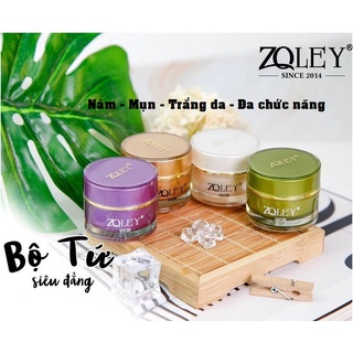 Kem Face Zoley Dưỡng Trắng , Mờ Thâm , Giảm mụn, Phục Hồi Da Zoley Trắng , Xanh , Vàng Tím 10g