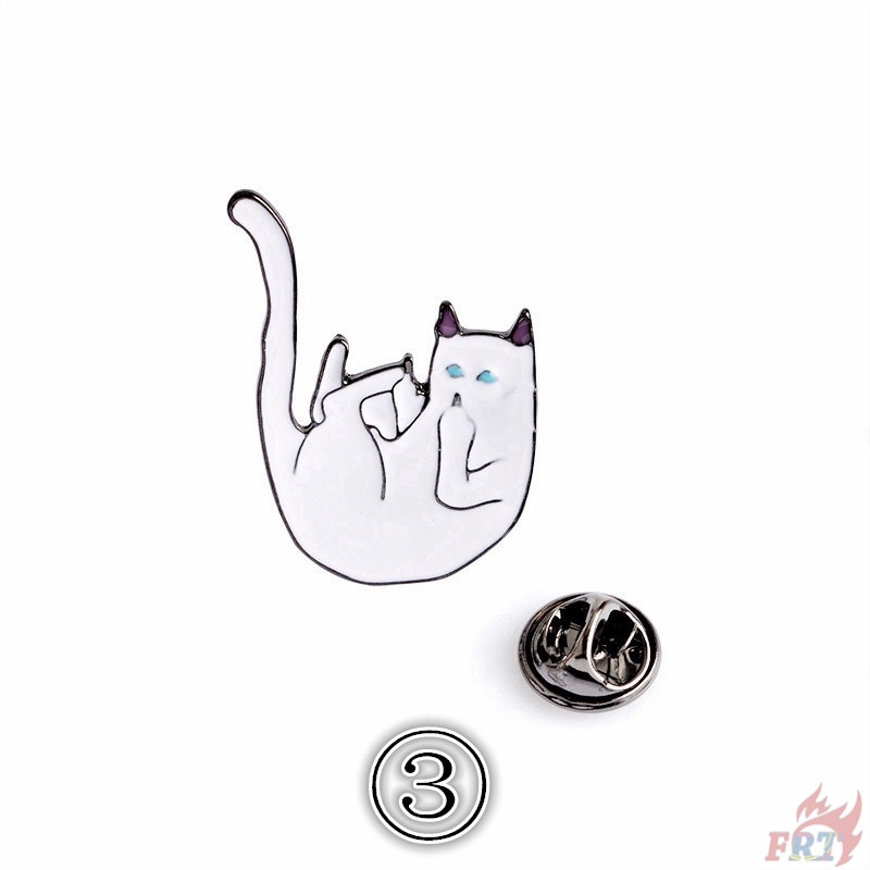 Ghim cài áo trang trí hình mèo tùy chọn chất liệu hợp kim