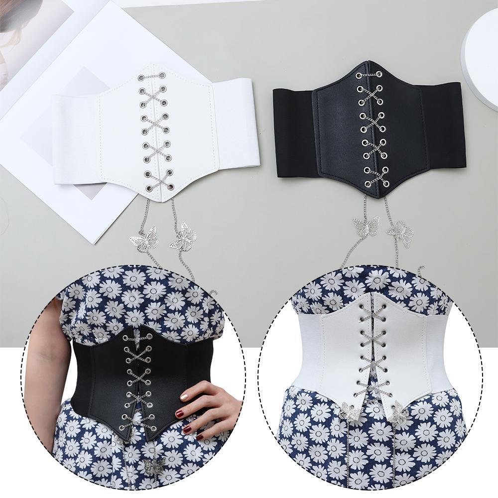 Thắt Lưng Da Co Giãn Phối Đầm Thời Trang Sang Trọng