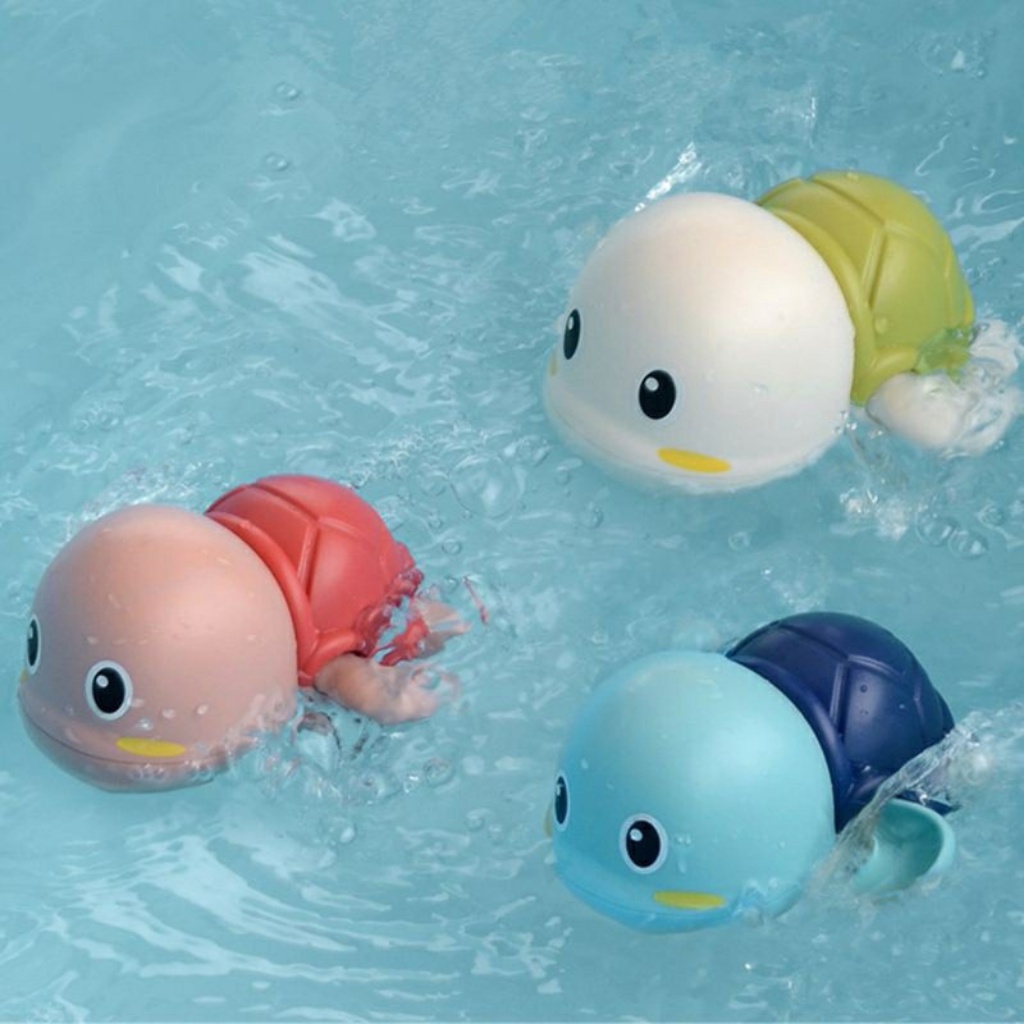 Đồ chơi nhà tắm cho bé hình con rùa biết bơi siêu đáng yêu [ kích thích cho bé đi tắm ]