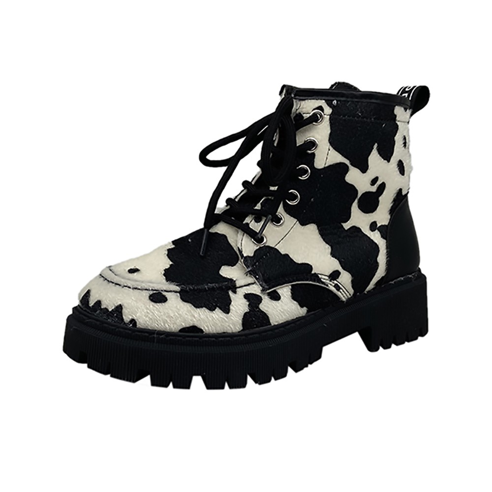 ( Sẵn 37 ) giày vằn bò sữa thu đông  phong cách đường phố | BigBuy360 - bigbuy360.vn