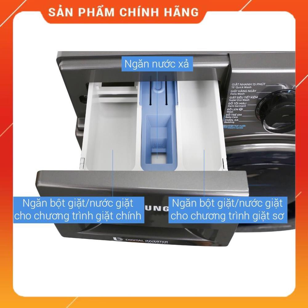 Máy giặt Samsung cửa ngang 9 kg màu bạc WW90K54E0UX/SV ( Chỉ giao khu vực HCM )