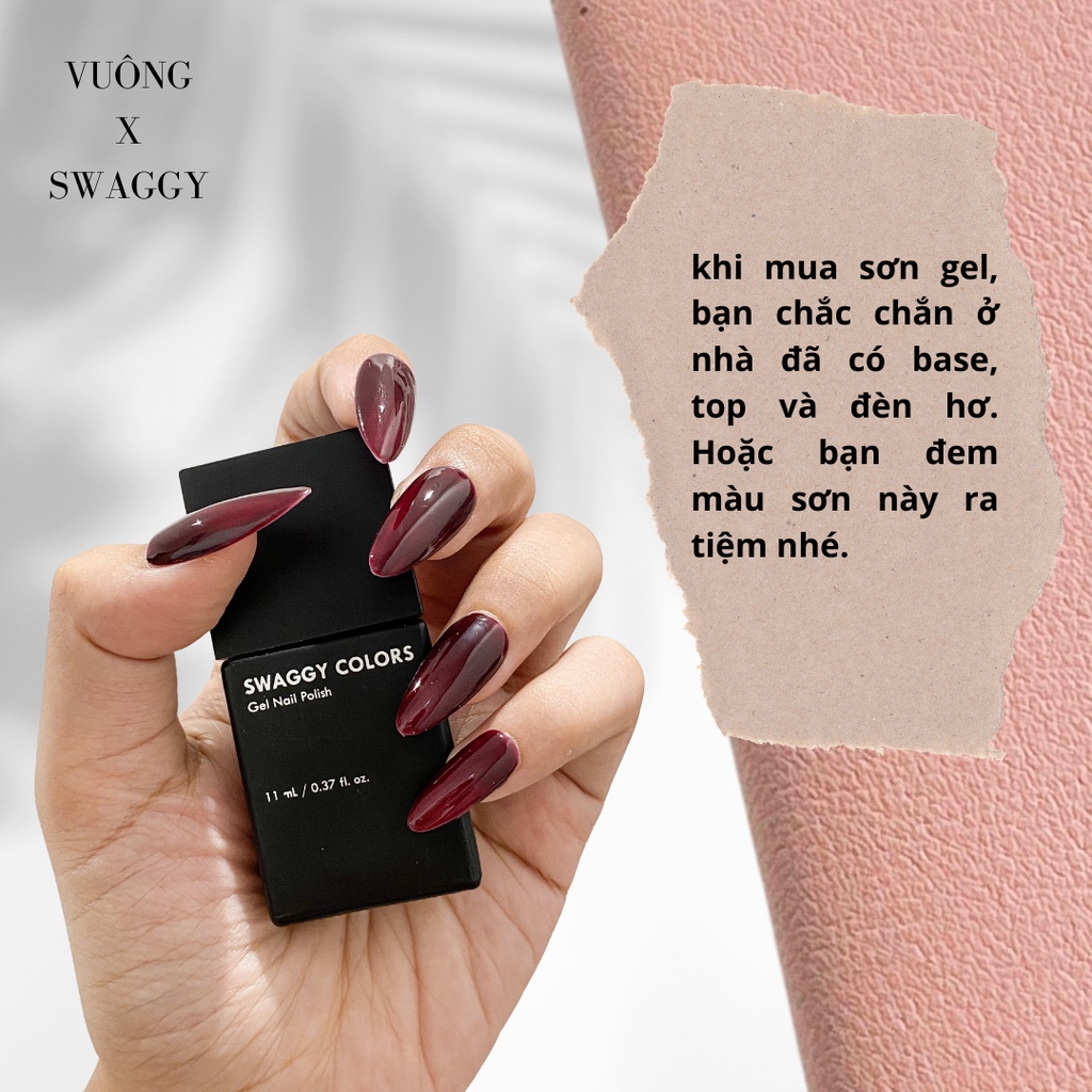 Combo Vuông cùng sơn gel swaggy thành bộ sản phẩm chất lượng và nhiều trải nghiệm