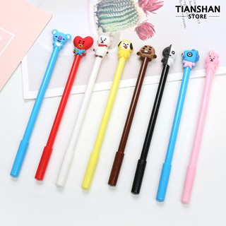 Bút mực gel kiểu dáng BTS hoạt hình đáng yêu