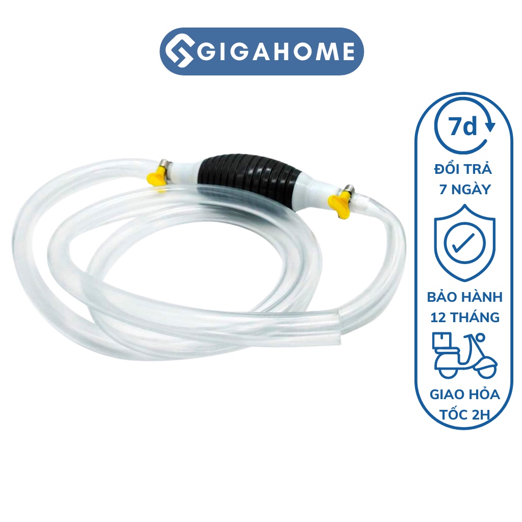 Ống Bơm Hút Xăng Dầu Chất Lỏng Bóp Tay GIGAHOME Dài 1m Tiện Lợi 10142