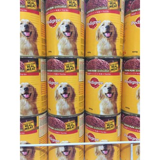 COMBO 5 Lon Pate Pedigree Cho Chó Lớn Vị Thịt Bò 400g
