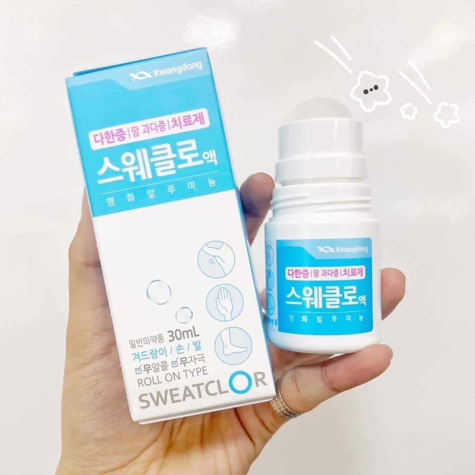 Lăn khử mùi Kwangdong Sweatclor Hàn Quốc 30ml