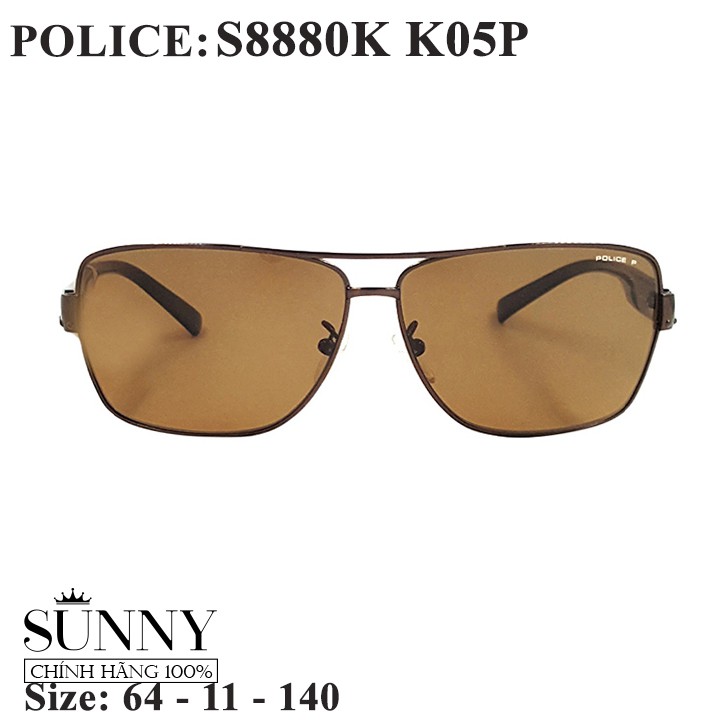 Kính mát thời trang Police S8880K nhiều màu, thiết kế dễ đeo bảo vệ mắt