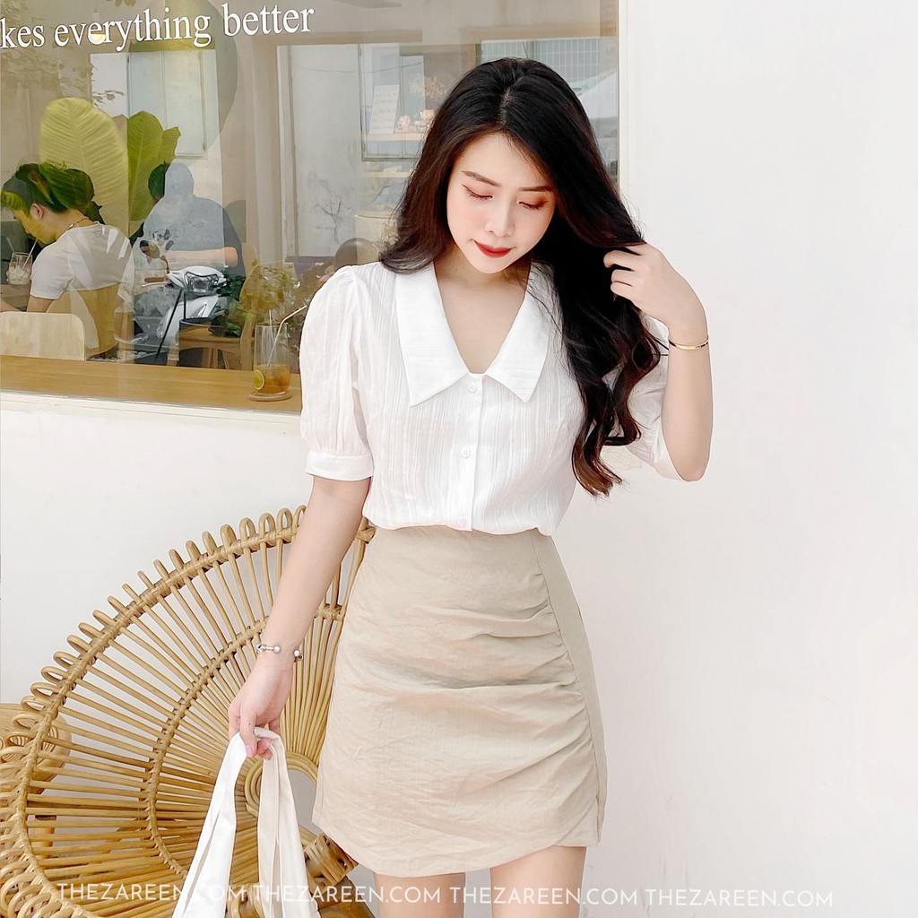 CHÂN VÁY ÔM XẾP LY ZAREEN VAB06 NUDE