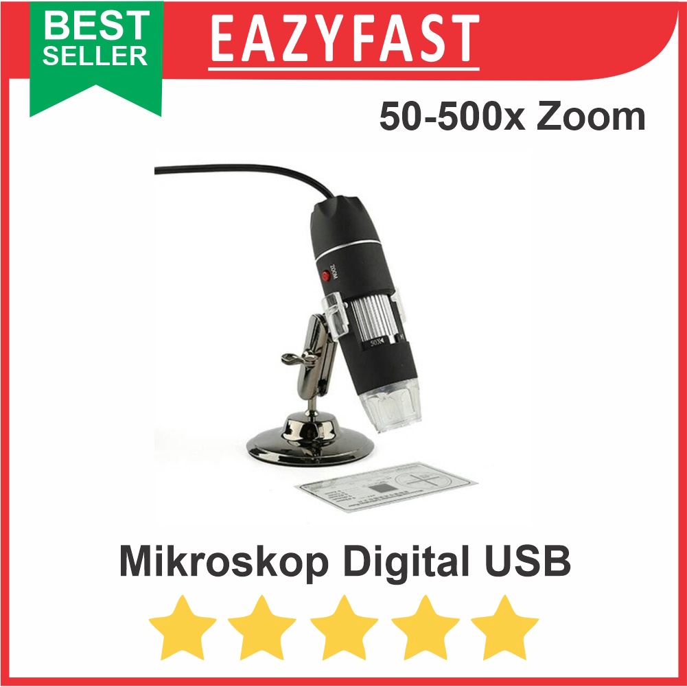 Kính hiển vi kỹ thuật số phóng đại 50x - 500x cho điện thoại | BigBuy360 - bigbuy360.vn