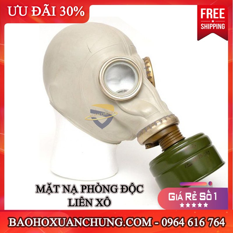 Bộ mặt nạ phòng độc Liên Xô 2Y không vòi, mặt nạ chống hóa chất