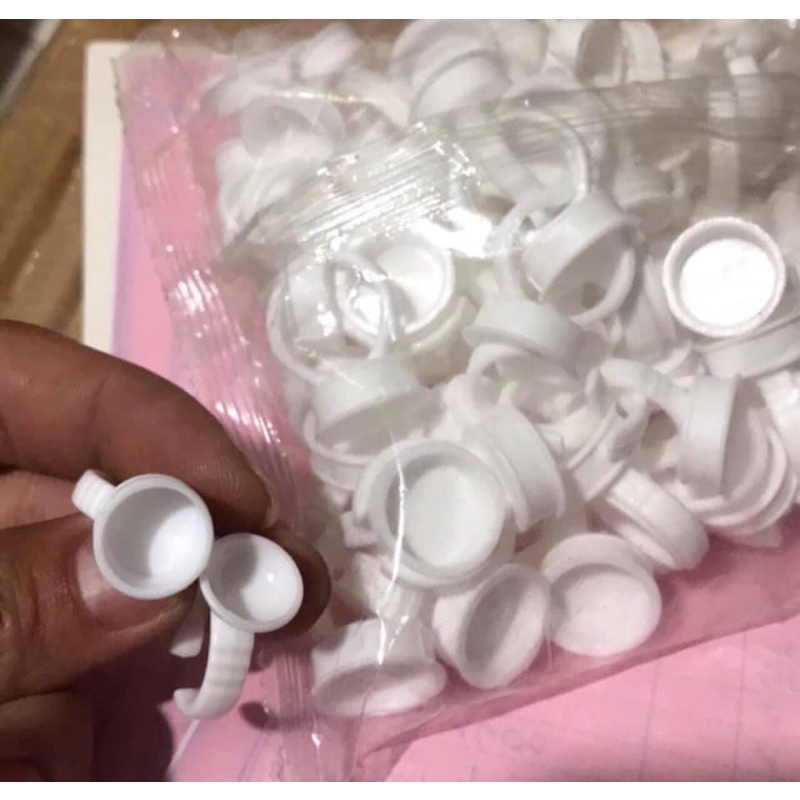 Nhẫn đựng mực xăm_nhẫn đựng keo mi