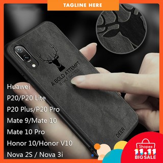 Huawei P20 Pro Honor 10 / V10 Nova 3i Case Vintage Deer Cloth Phone Cases Cover